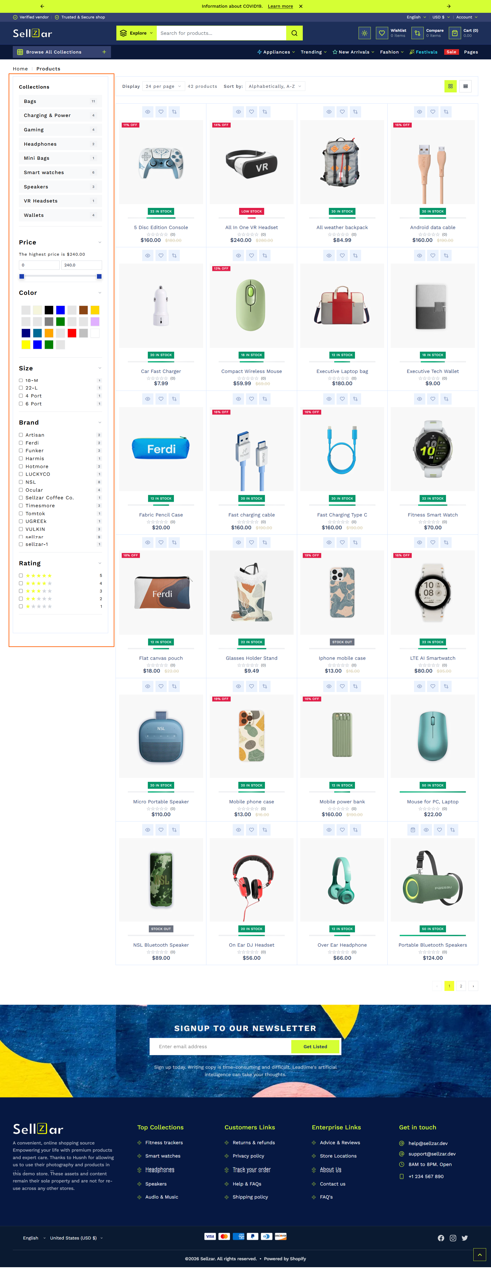 Sidebar Filter Components